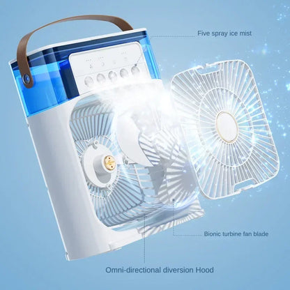 Portable Humidifier  Fan AIr Conditioner Household Air Adjustment For Office 3 Speed Fan